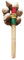LOVIVER Handheld Nut Shell Shaker Nut Shell Percussion Gift Unique Traditional with Wood Handle Hand Percussion for Parties Home Kids