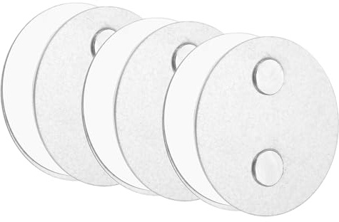 QUARKZMAN 3 Stück Rauchmelder Magnethalter mit Extra Starken Klebepads & 2-Fach Magneten Universal Magnethalterung Aufhängung zum Kleben 50mm Durchmesser für Rauchwarnmelder Feuermelder