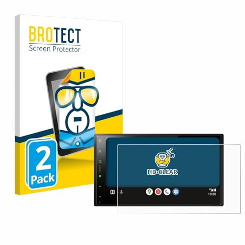 BROTECT Schutzfolie für Pioneer SPH-DA77DAB | 2 Stück Transparenter Displayschutz Made in Germany Klare Displayschutz-Folie Clear Einfache Montage Case-Friendly