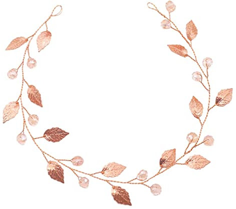 Ipetboom Bridal Headpiece Wedding Hair Vine Rhinestone Headband Accessory for Bride