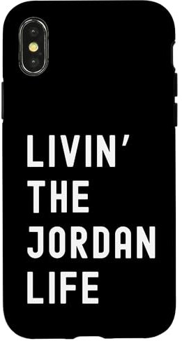 Jordan Living The Jordan Life Name Case for iPhone X/XS