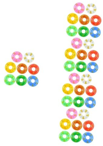 Abaodam 5 Sätze Schwimmring Für Wanne Motorisierter Poolschwimmer Schwimmbecken Blase Wassersport Wasserspaß Schwimmboje Mini-dekore Kleine Schwimmringe 8 Stücke * 5