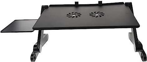 HOMSFOU Aluminiumlegierung Laptop Rack Faltbarer Kühlstand Mit Ventilatoren Für Belüftung Für Gaming Kompakt Praktisch