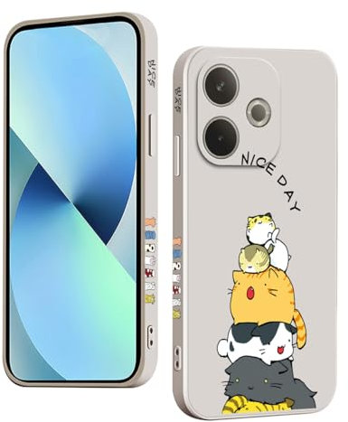 YUXING Silicone Cover per OPPO A5 Pro 5G/4G - Moda Modello Carino Custodia Design Sottile Slim Cover Antiurto, Antiscivolo Elegante, Protezione Totale (Cat,White)