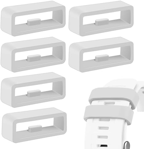 Lot de 6 boucles de bracelet de rechange pour montre connectée Garmin Forerunner 255, 265, Venu 2/Venu 3/Vivoactive 4, 22 mm - Gris