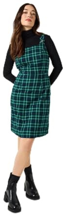Joe Browns Women's Tartan Check Pinafore Mini Dress Dress