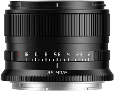 TTArtisan Autofocus 40mm F2.0 Metal Bodied Lens Compatible with Nikon Z Mount (Full Frame) - Black