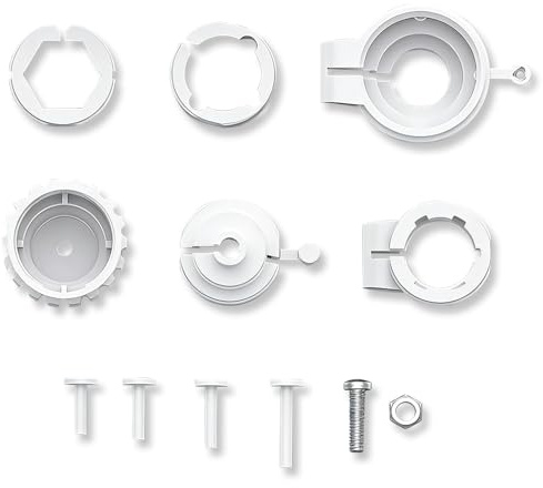 6 Stück Thermostat Adapter, Kunststoff, Wasserheizungsventil Heizungsthermostat, für Heizungsventile RA, RAV, RAVL