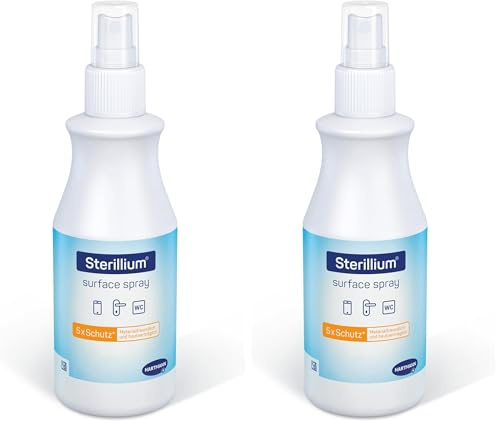 Sterillium Surface Spray – Desinfektionsspray für Flächen & empfindliche Materialien | Wirksames Flächendesinfektionsmittel gegen 99,99% von Keimen | Materialschonend | 250 ml, 1 Flasche