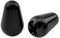 Musiclily USA Gewinde Gitarre 5 Weg Schalter Kopf Schalter Kappe Strat Switch Knobs Caps Tips für Fender Strat Tele Style E-Gitarre,Schwarz (2 Stück)