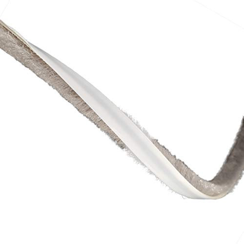 Bürstendichtung 6,7x8,25mm Dichtungsbürste selbstklebend Türen Fenster Rolladen kostenfreier Versand (10 m)