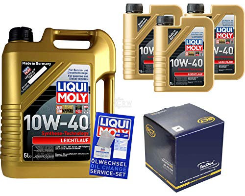 Filter Set Inspektionspaket 8 Liter Motoröl Leichtlauf 10W-40 SCT Germany Ölfilter