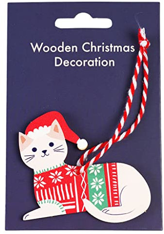 White Cat Christmas Decoration
