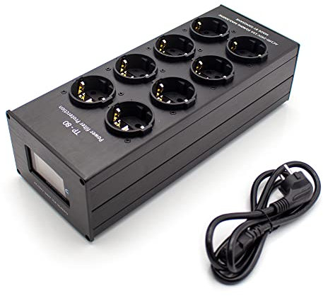Toplionace AC 100-240V 6 Digitalanzeige Europäischer Standard Netzfilter, 15 a 3000W 8 Bit EU Netzfiltersockel Emi Filter, TP80