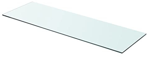Gecheer Regalböden 2 STK. Glas Sicherheitsglas 80 x 25 cm Glasboden Einlegeboden aus Gehärtetes Glas,Badezimmerregal Glasablage Wandregal Badregal Ablage Regal Tragfähigkeit: 15 kg,Glas-Stärke: 8 mm