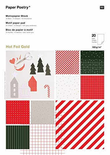 Motivpapierblock I love Christmas, classic FSC MIX
