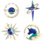 4 Pièces, Pin Broche, Broche Coloré, Broches Pour Femmes, Broche En Alliage, Broches Pour Filles, Broches Strass, Pour Cadeau d'Anniversaire, Cadeaux De Mariage, Pour Pulls, Chemises, Chapeaux