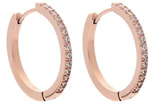 Qudo Creolen ETERNITY 22mm Durchmesser (rosegold)