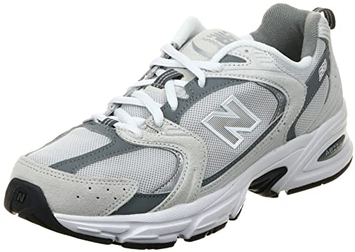 New Balance Unisex Oxford-Gewebe, Grau, Schwarz, Weiß, 42 EU