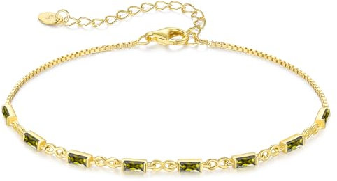 CDE Gold Armband Damen 925 Sterling Silber 14k Vergoldet Zirkonia Infinity Armbänder Damen Verstellbar Armkette Schmuck Muttertag Valentinstag Geburtstag Weihnachten Geschenke für Sie Frauen Mama