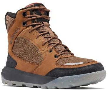 Columbia Portlander Boot Omni-Heat Infinity, Stivali da neve Uomo, Dark Brown/Spice , 46 EU