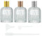 Botella de perfume atomizador,Botella pulverizadora portátil con tapa,3 piezas 50ML Piña Perfume Botella,Botella de viaje recargable,Botella de perfume de cristal de cristal,Vidrio vacío con pipetas y
