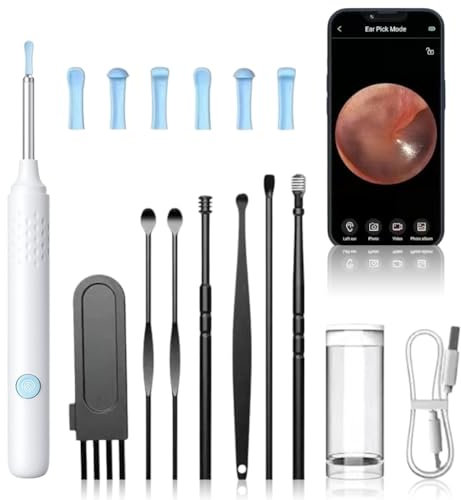 Entferner Otoskop 1080p UltradüNne Hd Ohrenschmalz Entferner Ip67 Wasserdicht Ohrreiniger für Erwachsene Mit 3.5mm Linse u6 Leds für Iphone Ipad und Android-Smartphones