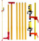 4.2m Height Adjustable Laser Level Telescoping Pole Line Leveler Stand Bar Telescopic Pole Bracket Lift Extend Holder for Laser Level