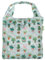 ECO CHIC Lightweight Foldable Reusable Shopping Bag Water Resistant Tote Bag (House Plant Mint)