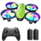 Tomzon A23 Mini Drone for Kids with LED Lights, RC Quadcopter with Altitude Hold, 3D Flip, Headless Mode and 3 Speeds, Kids Drone with 5 Light Modes, 2 Batteries, Toy Gift for Boys and Girls Green