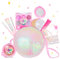 Maquillaje para Niñas, Anpro Lentejuelas de Color Rosas Kit de Maquillaje Niñas para Niños Maquillaje Lavable y Seguro para Niñas, Juguete de Maquillajepara cumpleaños 3 4 5 6 7 8 9 10 Años