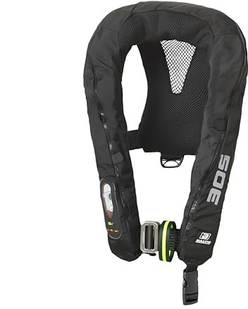 Weste Legend 305, Auto, Harn., 40-150 kg, Schwarz