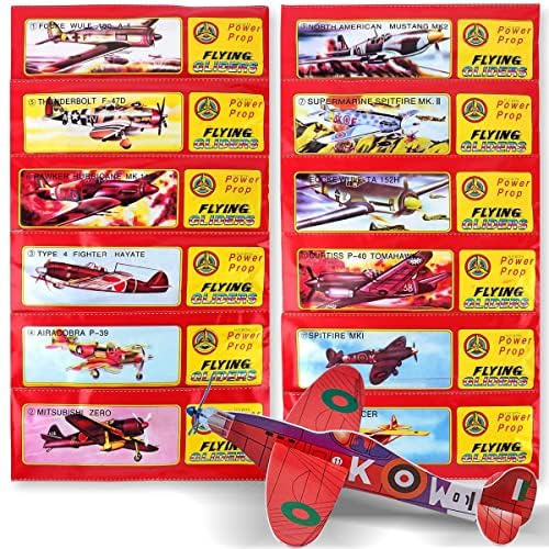 Falaquer 24 Stück Gleitflugzeuge Set - Styroporflieger als Wurfgleiter für Outdoor Spiele | Styroporflieger Styropor | Einzeln Verpackt, für Feste & Events | Schaumstoff Flugzeug für Jung & Alt