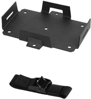 Aluminum Battery Tray For 12V 6V 6ah-15ah Batteries With Adjustable Strap Suitable For Boats And Motorcycles