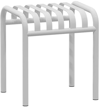Gartenbank Metall Wetterfest Hochtemperatur-Lackierverfahren Balkonbank Kleiner Balkon Verdicktes Eisenmateria Sitzbank 320 Kg Belastba for Terrase, Balkon, Garten(40cm)