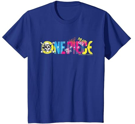 Enfant One Piece Anime Pirate Life Chapeau de Paille avec Logo Pirates pour Enfants T-Shirt