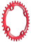 FUNN Solo Narrow Wide Kettenblatt für 9 10 11 12 Gang Kette, passend für Kurbelgarnitur mit 104mm BCD Schnittstelle, Einzelgeschwindigkeits-Kettenblatt (34 Zähne, Rot)