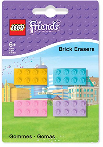 Lego 51608 - Friends Radierer Baustein, 4 Stück