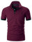 STTLZMC Polo Uomo Manica Corta Basic Tennis T-Shirt Casual Gentiluomo Poloshirt Cotone,Rosso,L