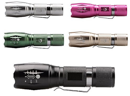 MASUNN U King Zq-X1017 Xml T6 1000Lm Zoomable Led Taschenlampe 18650- Grün