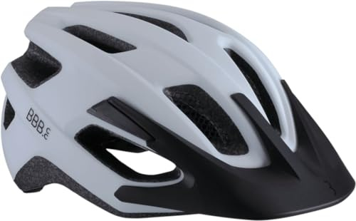 BBB Cycling Unisex-Adult Fahrradhelm Kite 2.0 | Damen und Herren | Abnehmbaren Visier | MTB und Rennrad | BHE-29B | Matt weiß M (55-58cm)