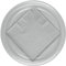 24 pcs Silver Paper Plates 9 with [50 pcs] Silver Party Napkins
