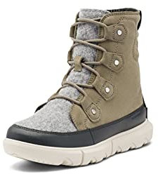 Sorel Explorer Joan WP, Stivali Invernali Impermeabili, Donna, Sage/Fawn Explorer 2 Joan Felt, 39 EU