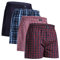 DANISH ENDURANCE Boxers Tissés pour Hommes, 100% Coton Bio, Caleçon en Coton Lot de 4 ou 6, Mélange Assorti Bleu/Rouge Lot de 4, M