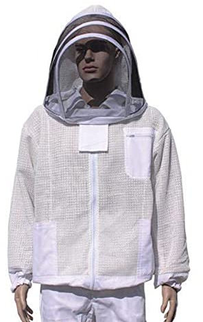 Bienenzucht Imkeranzug Bienenanzug schützende Imkerjacke Unisex Imker Biene Anzug für Professionelle Imker und Anfänger (XXXXL)