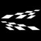 iSpchen 2 Stück Autoaufkleber Tuning Racing aufkleber Auto Karosserie Seitenaufkleber Personalisierte Kariert Grafik Aufkleber Vinyl Wasserdichte Dekorationsaufkleber Sticker,120cmx30cm