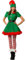 RTGSE Adult Christmas Elf Costume Clothes Set Santa's Helper Cosplay Sets Men Women Christmas Elf Outfit for Holiday Party