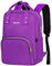 Z-MGKISS Laptop Backpack for Women, Lightweight Casual Daypack, Rucksack Bag 15.6 Inch, Stylish Women Work Backpack for Travel Business College, Gifts for Ladies Teacher Nurse, Purple