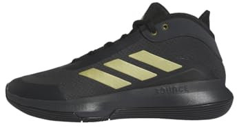 Adidas Unisex Bounce Legends Shoes-Low (Non Football), Carbon/Gold Met./Core Black, 44 EU