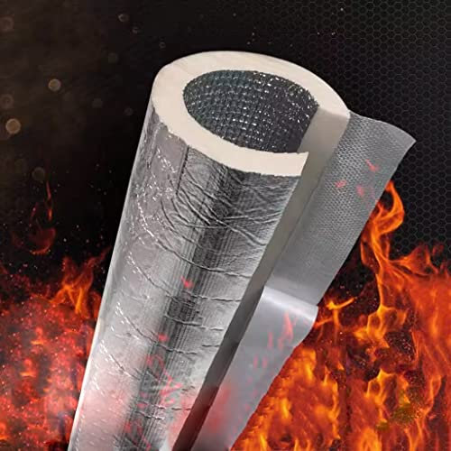 HAIRIT 22mm, 27mm, 34mm, 43mm, 52mm, 65mm Rohrisolierung Im Außenbereich, Selbstklebende Schaumisolierung, Schwer Entflammbar, Frostsicher, Schalldicht, Warmwasser Und Heizungsleitungen